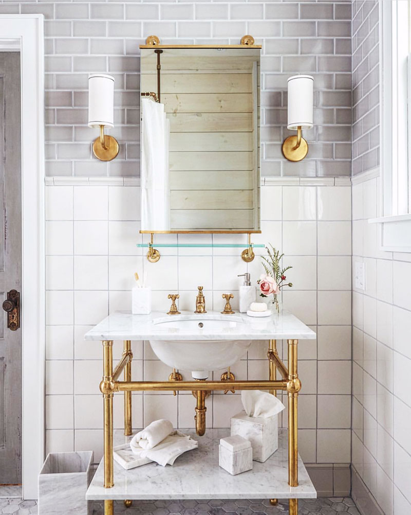 Décor Inspiration: Industrial-Inspired Powder Rooms