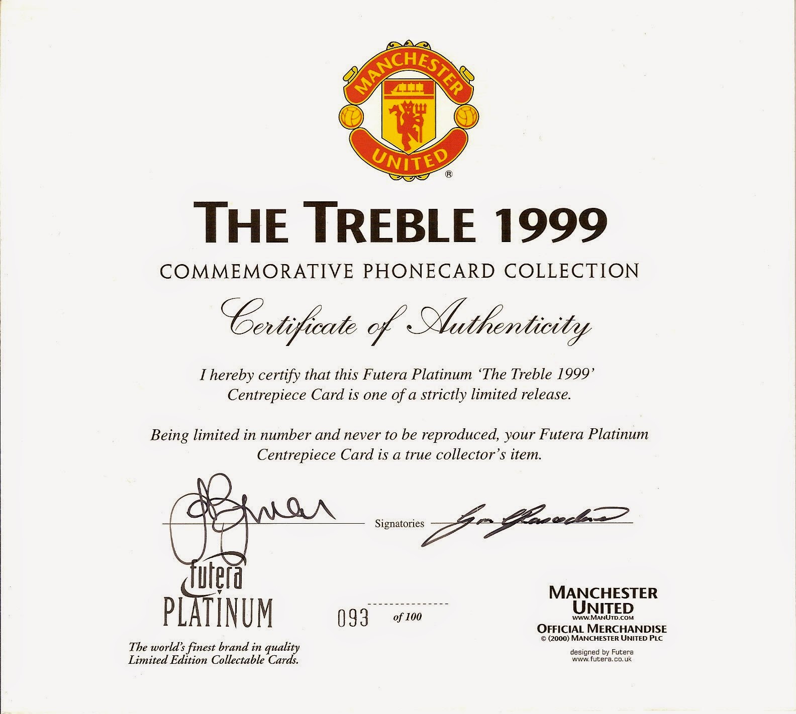 Football Cartophilic Info Exchange: TimeCel / Futera - Manchester