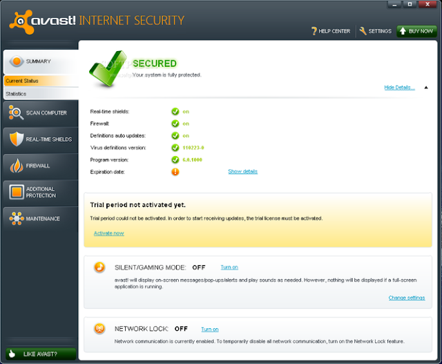 avast internet security activation code till 2017