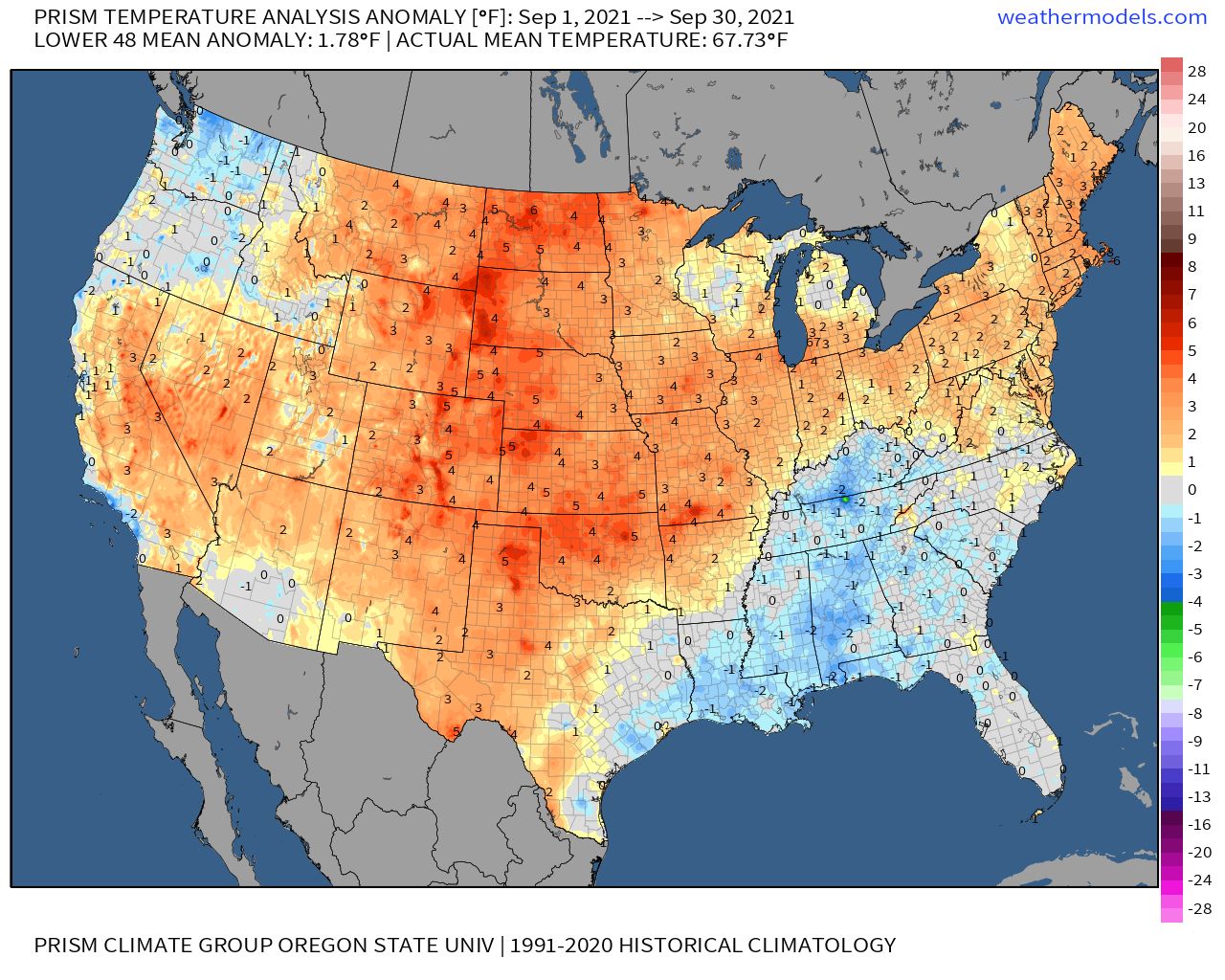 MWN Blog September 2021 Climate Report for Memphis, TN