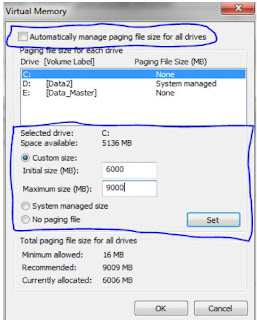 Jendela virtual memory Jendela virtual memory