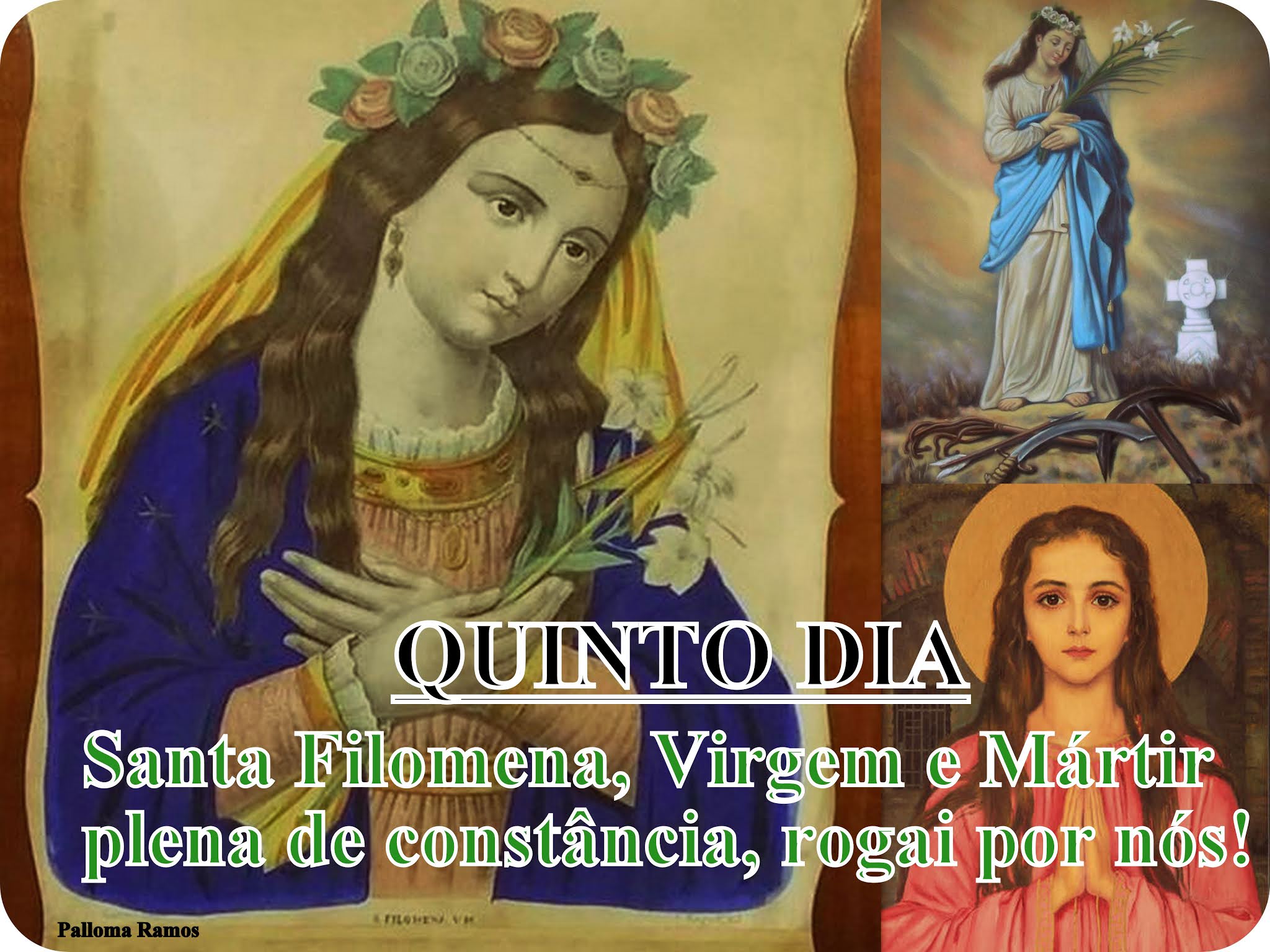 Santa Filomena Onomastico 13 Agosto Uma grande Santa... Filomena ♥: QUINTO DIA