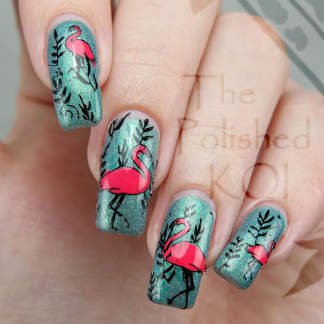  Tropical Flamingo Nail Art