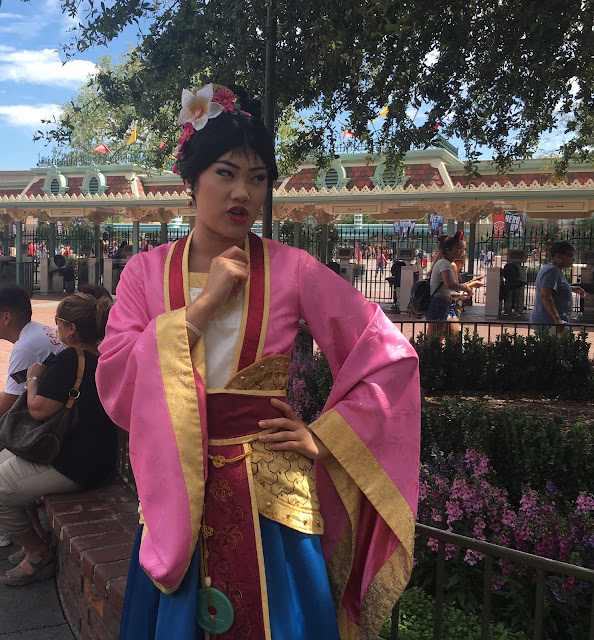 Mulan Princess Character Meeting Entrance of Disneyland