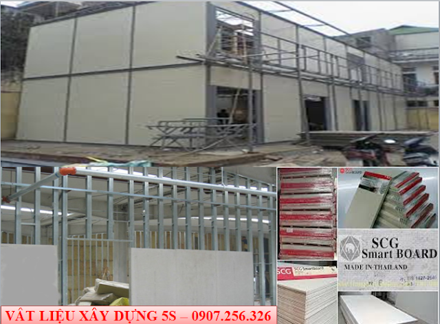 tấm xi măng cemboard làm vách ngăn nhà xưởng