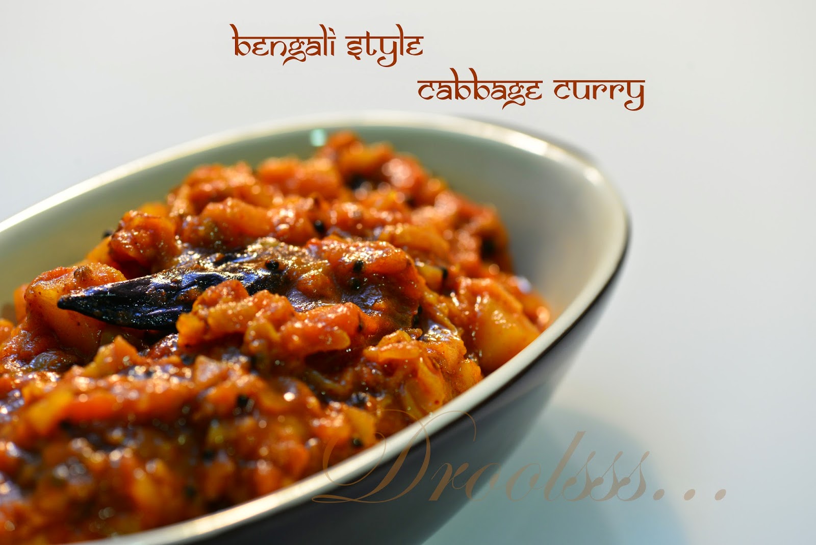 Droolsss . . . Bengali style cabbage curry