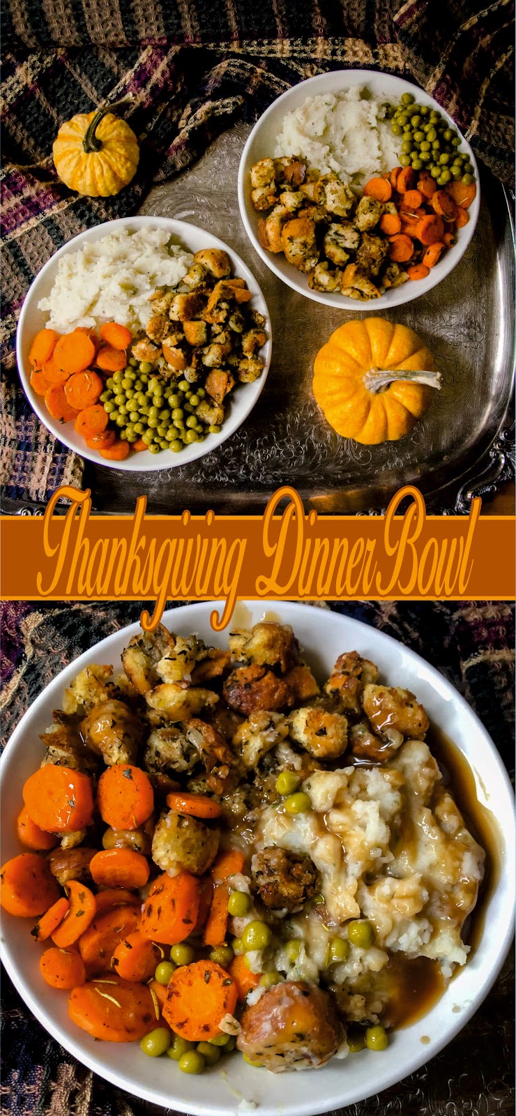 Thanksgiving Dinner Bowl Foodie Zhile