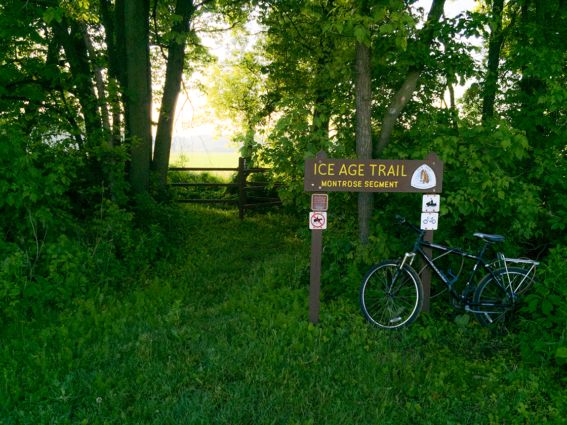 Biking and Hiking the Ice Age Trail Montrose Segment