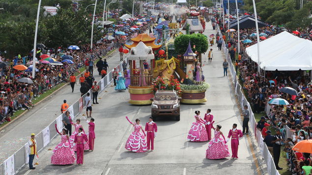 Magic at the Disney Christmas Parade in Panama City