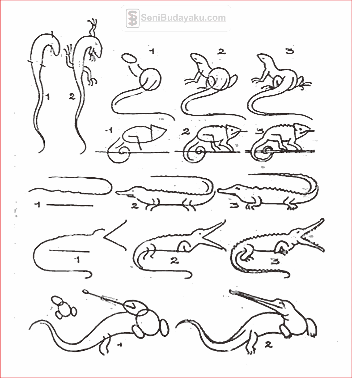 15 Cara Menggambar Hewan Yang Mudah Seni Budayaku