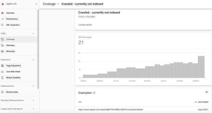 Crawled(已爬网) - 当前未编入索引(Currently Not Indexed) Google Search Console 状态指南 Crawled(已爬网) - 当前未编入索引(Currently Not Indexed) Google Search Console 状态指南