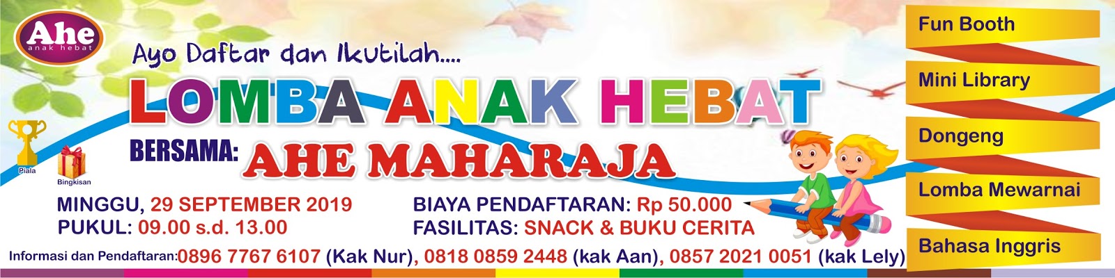Contoh Spanduk Lomba Mewarnai Desain Banner Kekinian Images