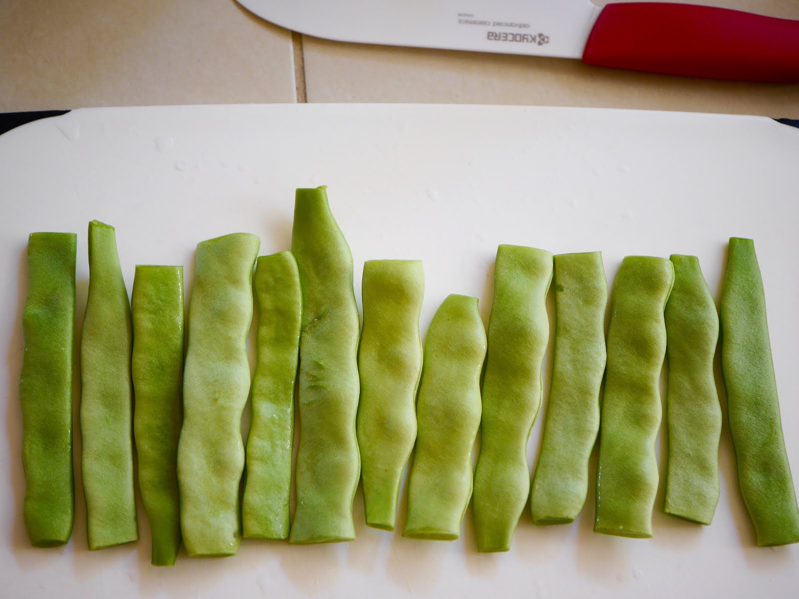 Julienne Cut FrenchStyle Green Beans Are Easy To Make With Flat Romano