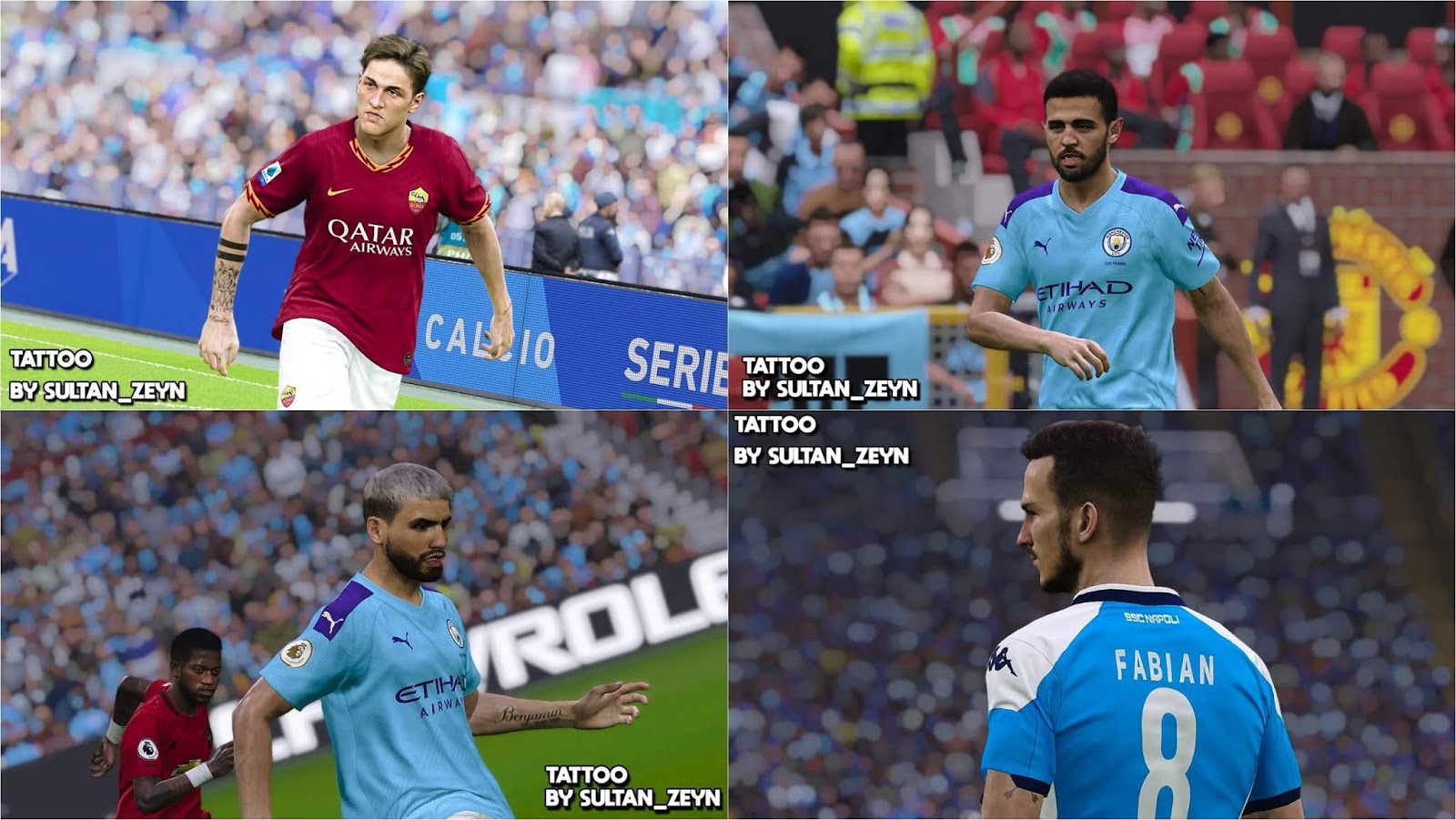 Pack Tattoo Pes 2020 By Sultan Zeyn