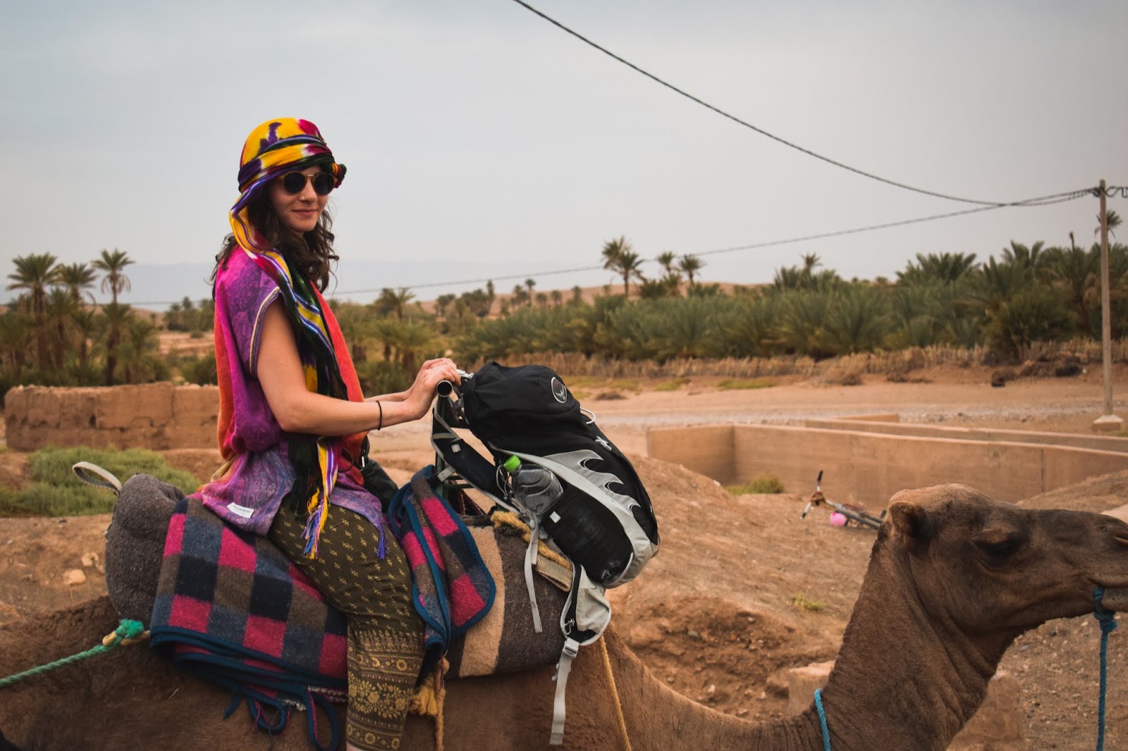 Camel riding in Morocco