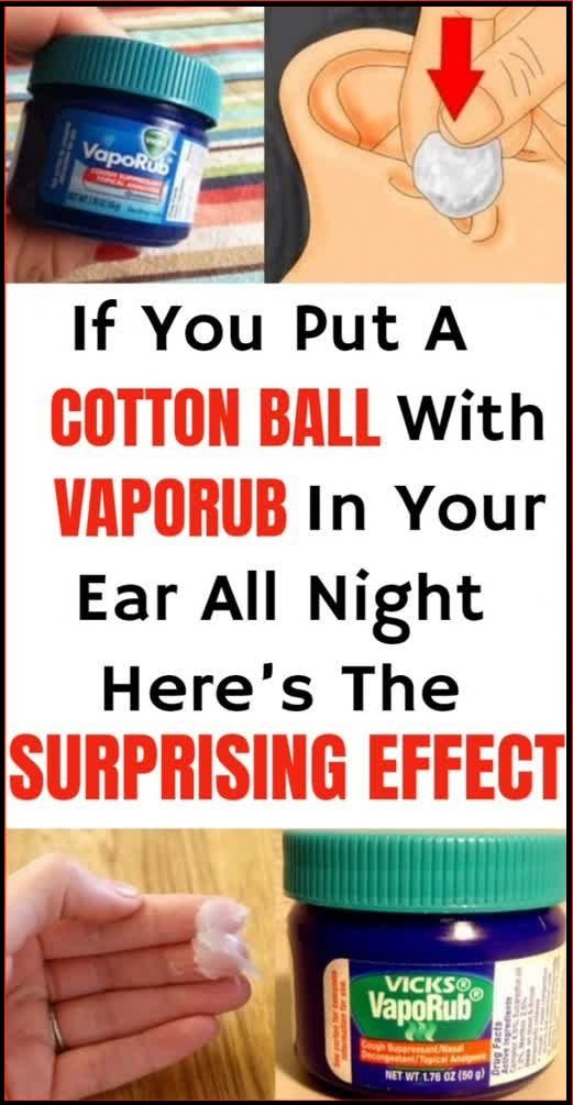If You Put A Cotton Ball With VapoRub in Your Ear All Night, Here’s The