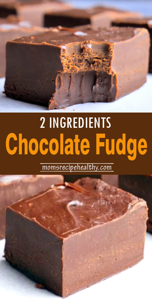 2 Ingredient Chocolate Fudge Recipe {+video} IM Easy Recipes