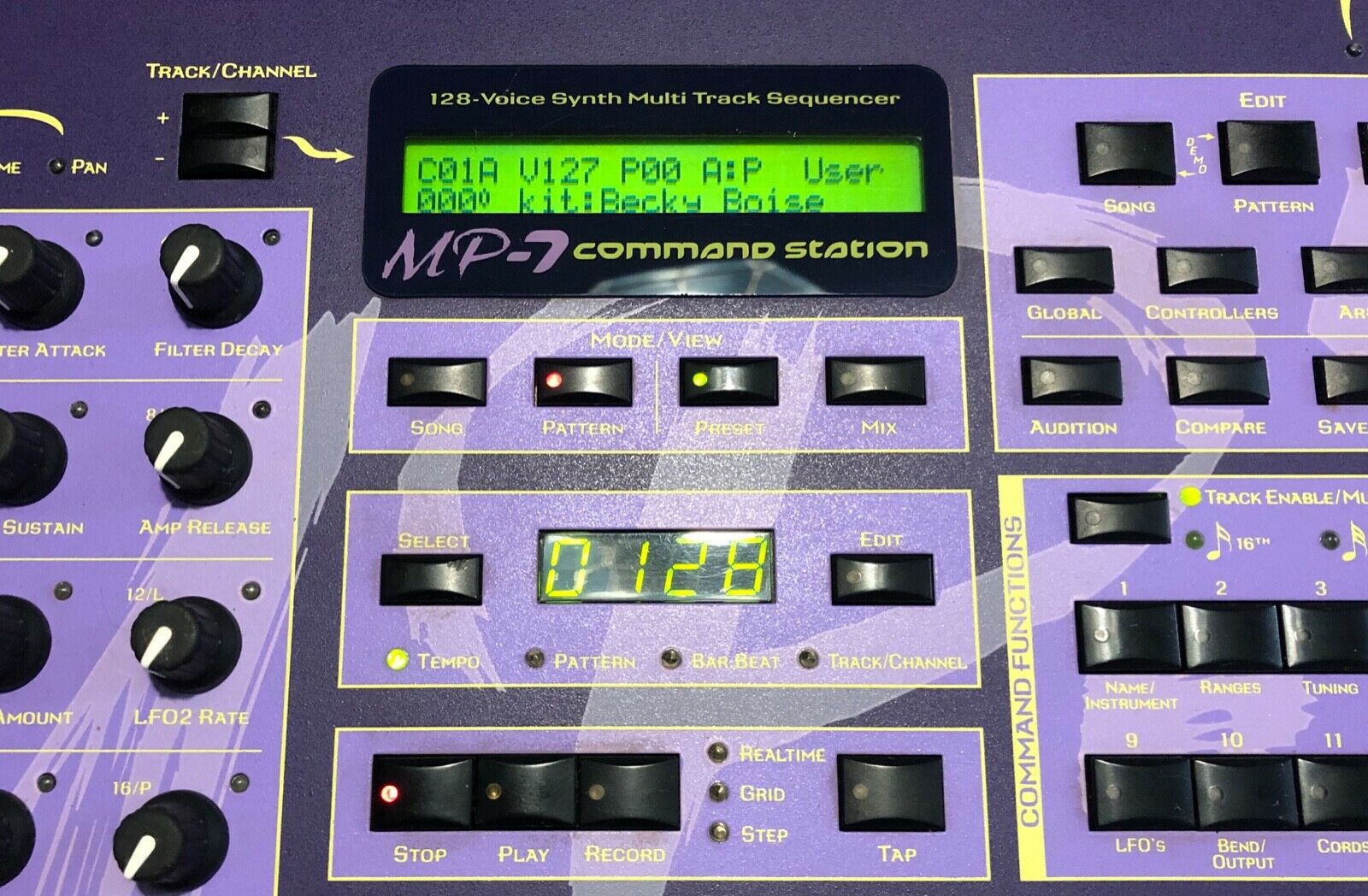 MATRIXSYNTH EMU MP7 Command Station 128Voice Synth w/ Multi Track