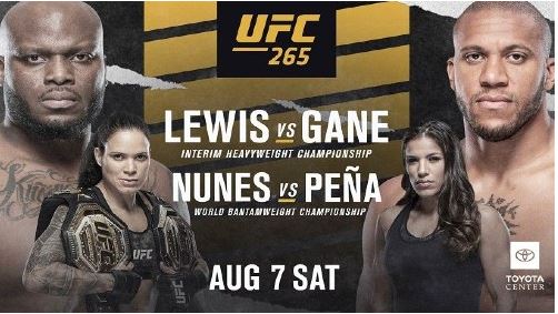 Watch UFC 265 Lewis Vs Gane PPV 7 August 2021 Live