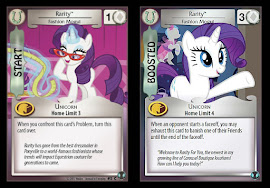 My Little Pony Rarity, Fashion Mogul Defenders of Equestria CCG Card