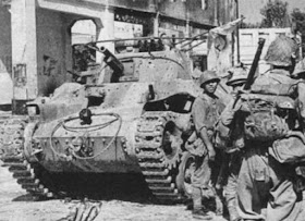 Japanese Type 97 'Chi-Ha' medium tank during advance on Singapore 10 February 1942 worldwartwo.filminspector.com