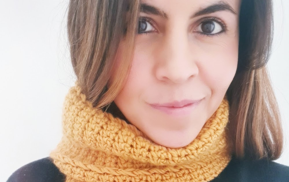 BUFANDA A CROCHET | TUTORIAL PASO A PASO - Ahuyama Crochet