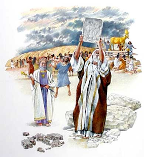 O Bezerro de Ouro e a Quebra das Tábuas da Lei por Moisés (2)
