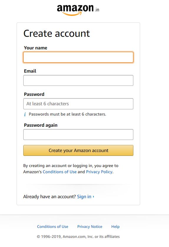 How to create Amazon Influencer Account