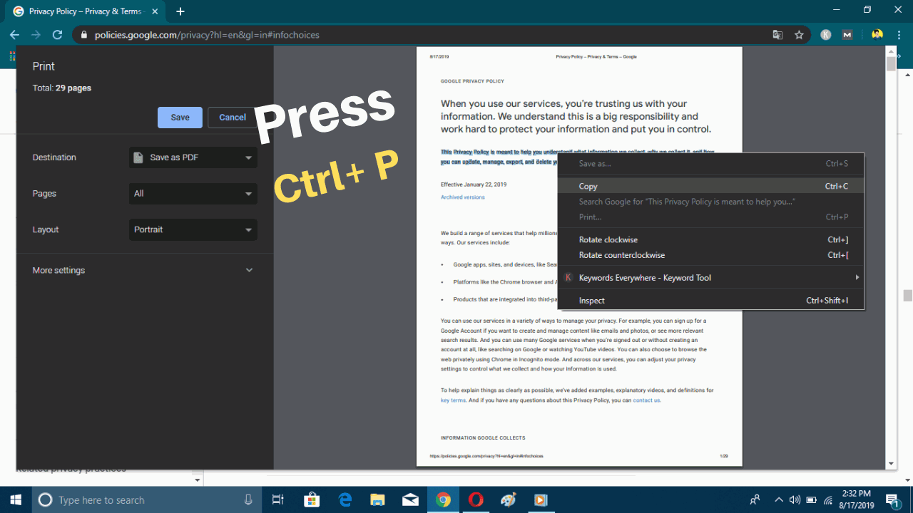 (3 Tricks) How to Copy Text from Protected site (Enable Right Click)