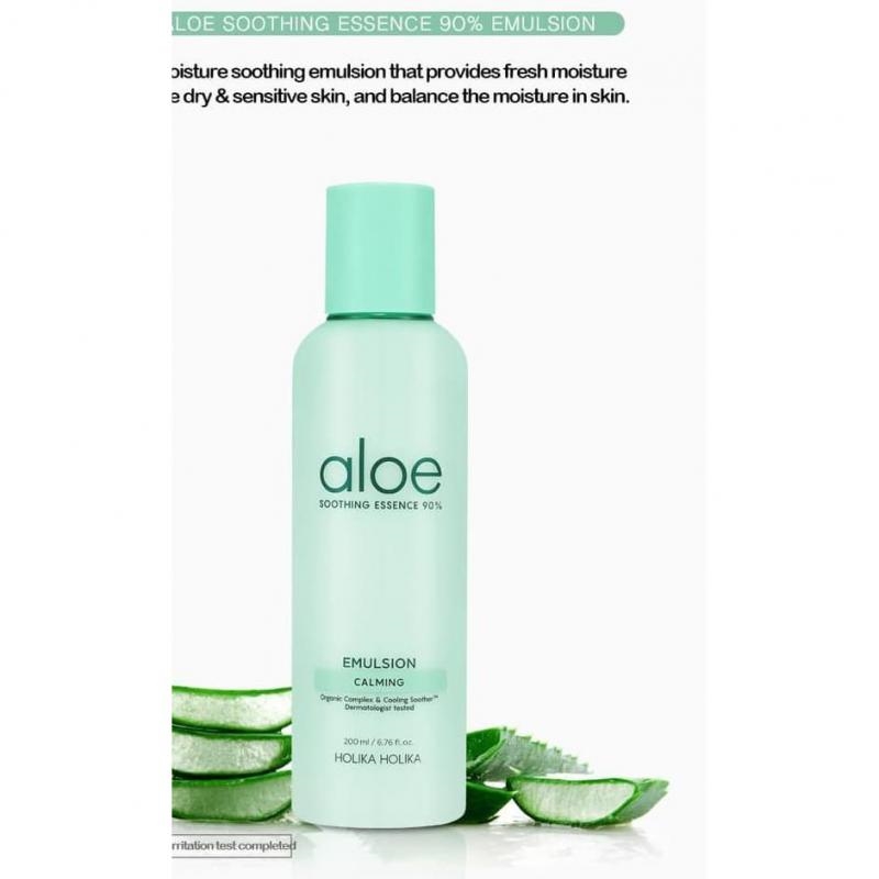 Sữa dưỡng chiết xuất lô hội 90% Holika Holika Aloe Emulsion 200ml_16211
