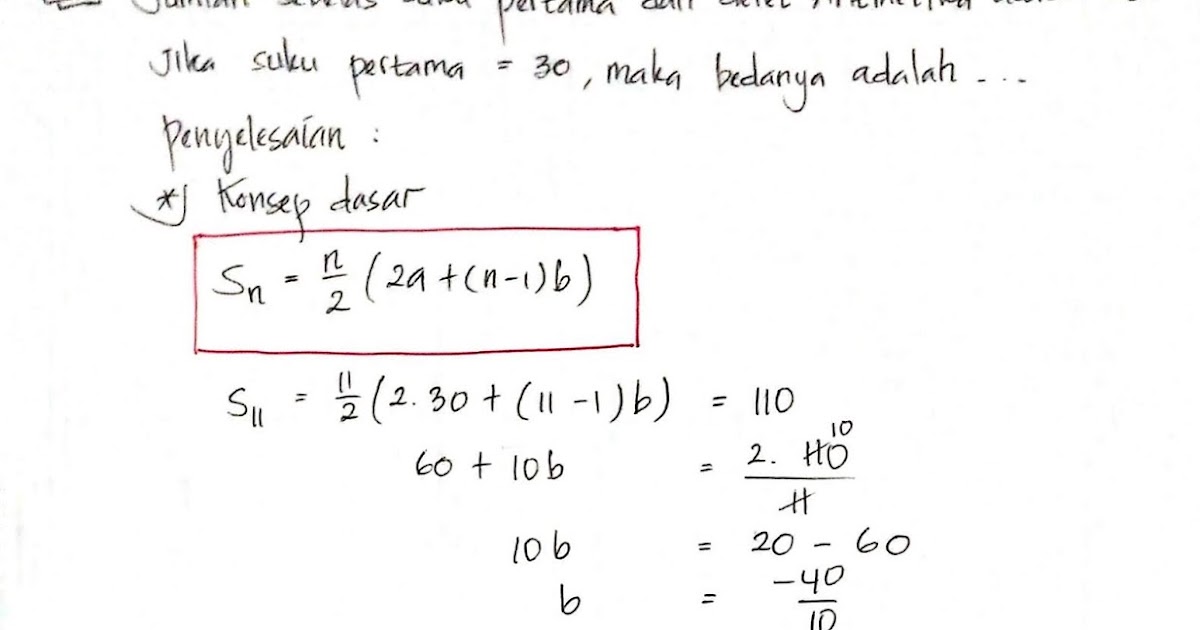 36 Bilangan Dan Deret Aritmatika