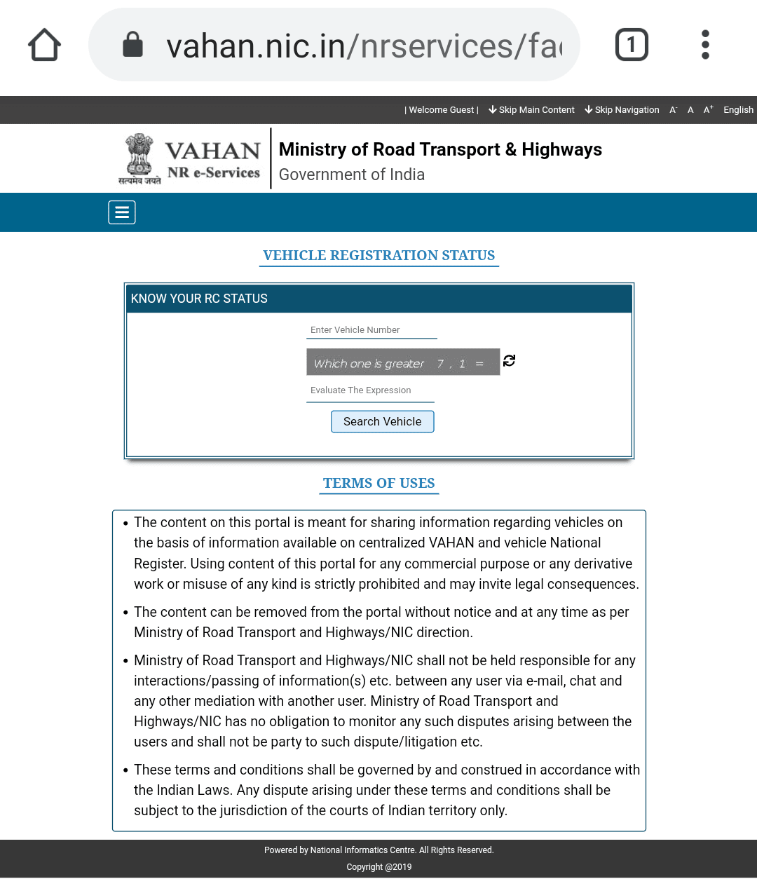 RC Status vehicle owner detailsvehicle registration certificate kaise dekhe Tech2wire
