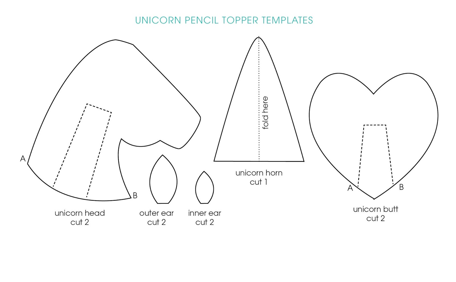 Unicorn Craft - Easy Felt Pen Topper