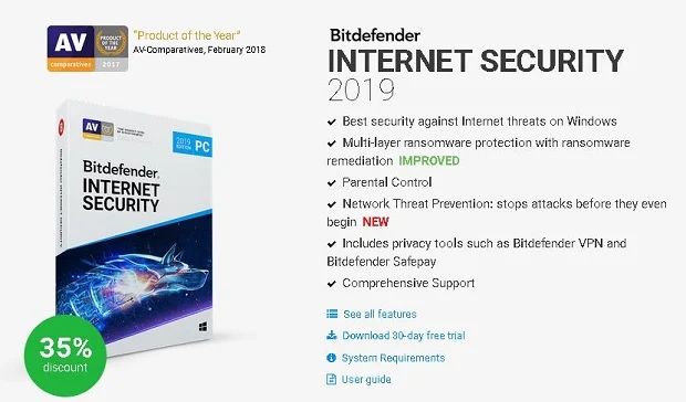 Bitdefender Internet Security 2019