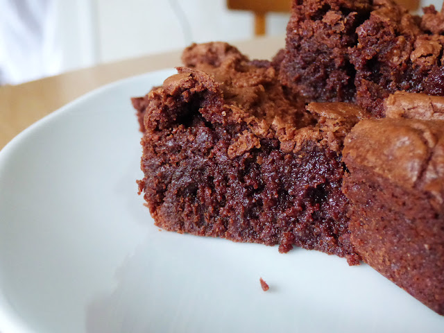 recette fudge brownies chocolat noir