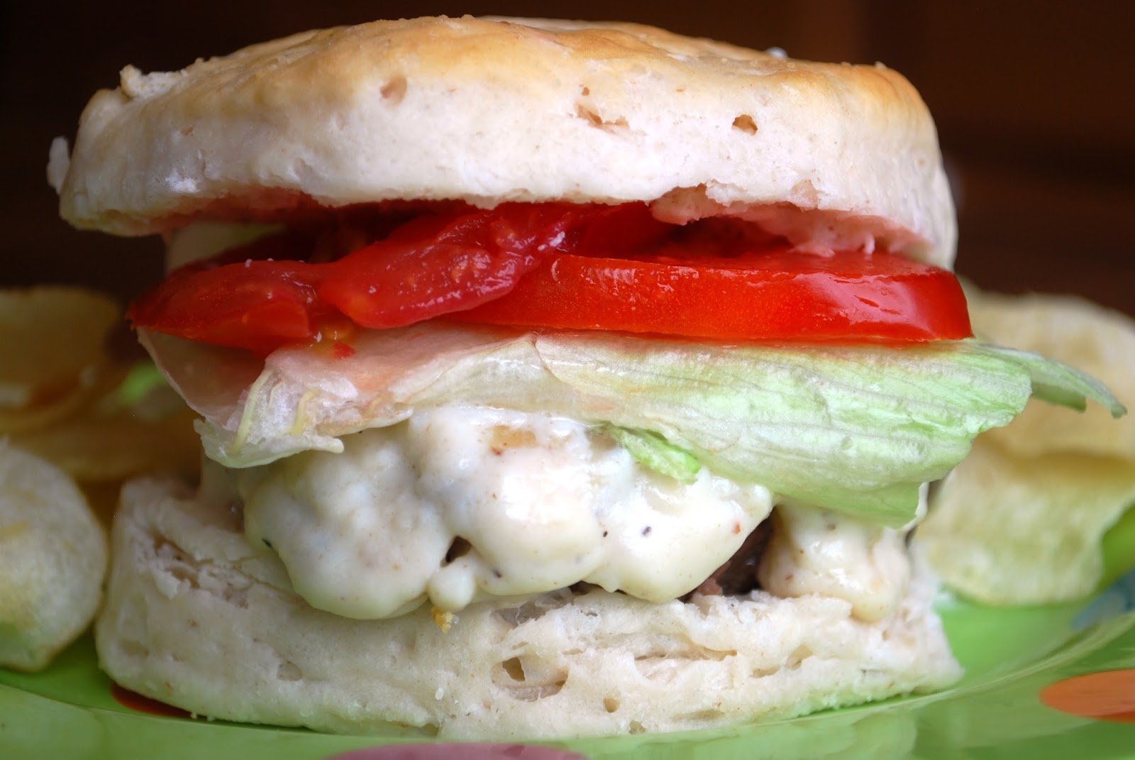 Gourmet Rooster Biscuit and Gravy Burgers!
