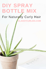 DIY spray bottle moisturizer for curly hair and natural hair - ClassyCurlies