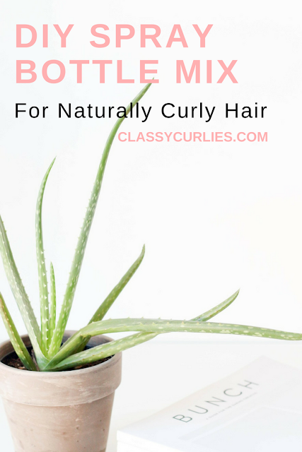 DIY spray bottle moisturizer for curly hair and natural hair - ClassyCurlies