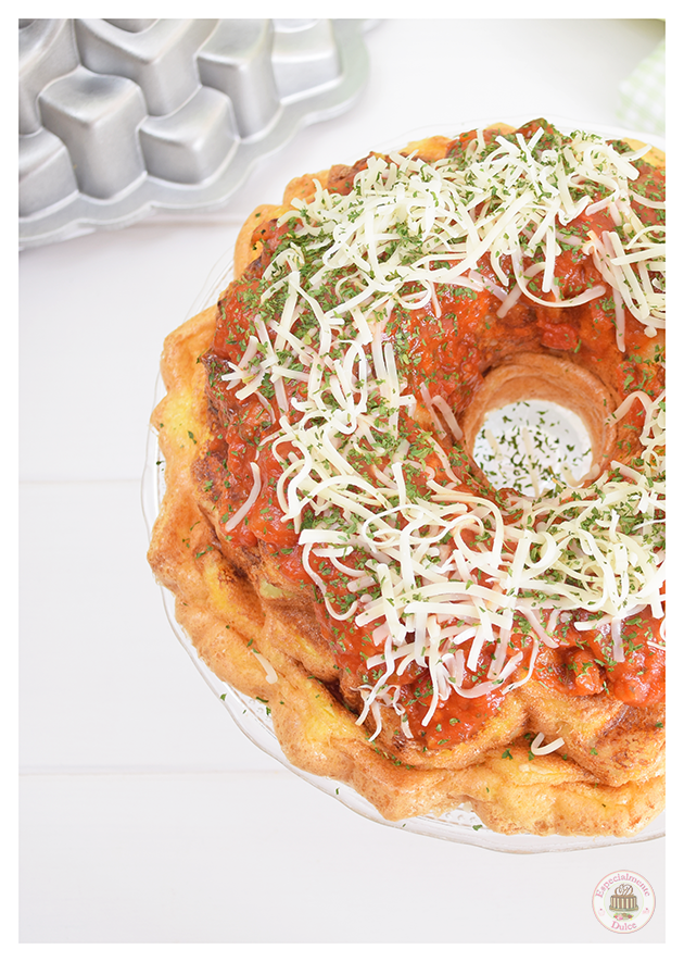 Bundt cake de tortilla de patatas Especialmente Dulce