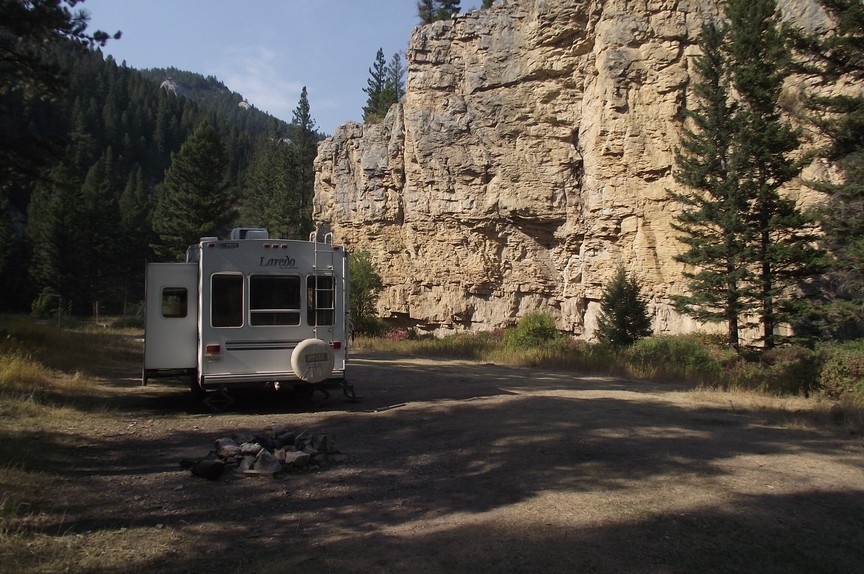 Stitchin' & Life in a Small Town Camping in the Little Belt Mountains