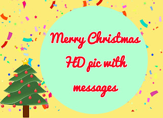 Merry Christmas HD pic with messages