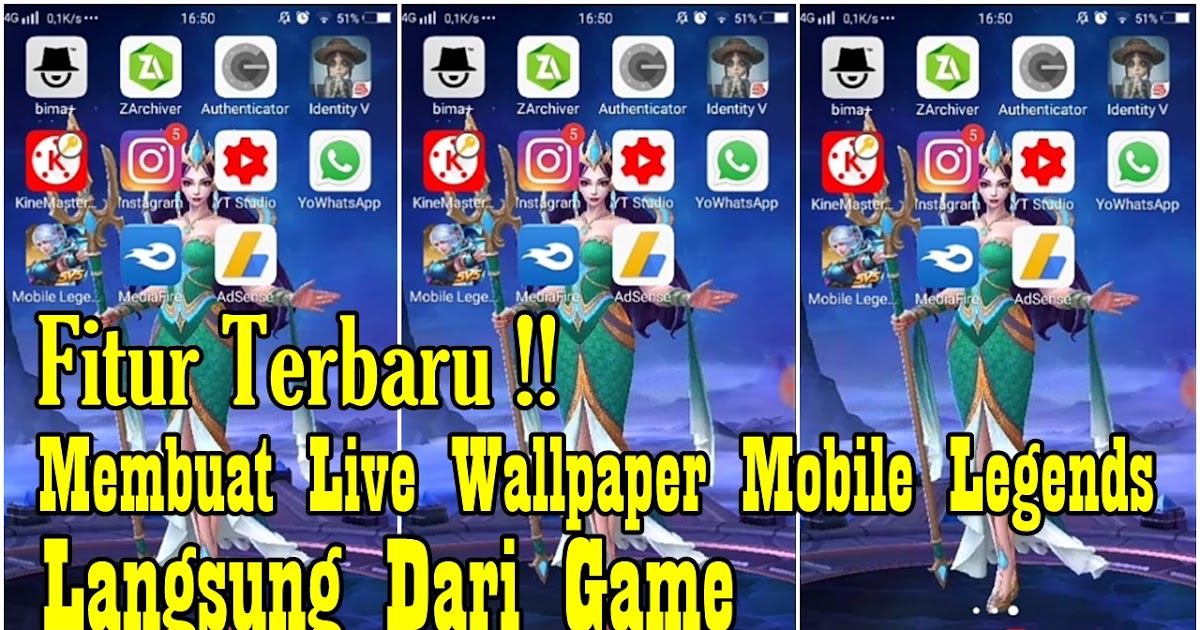 Cara Membuat Live Wallpaper Hero Mobile Legends Tanpa