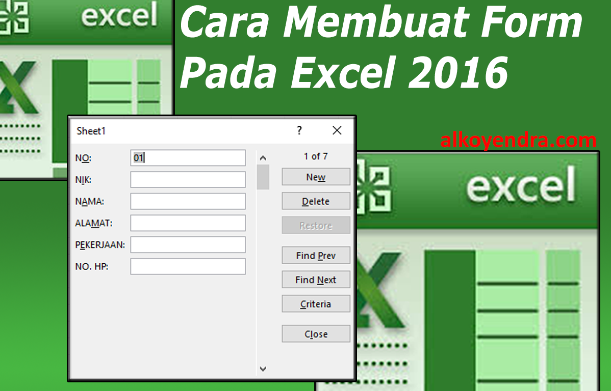 Tambahkan Formulir pada Spreadsheet