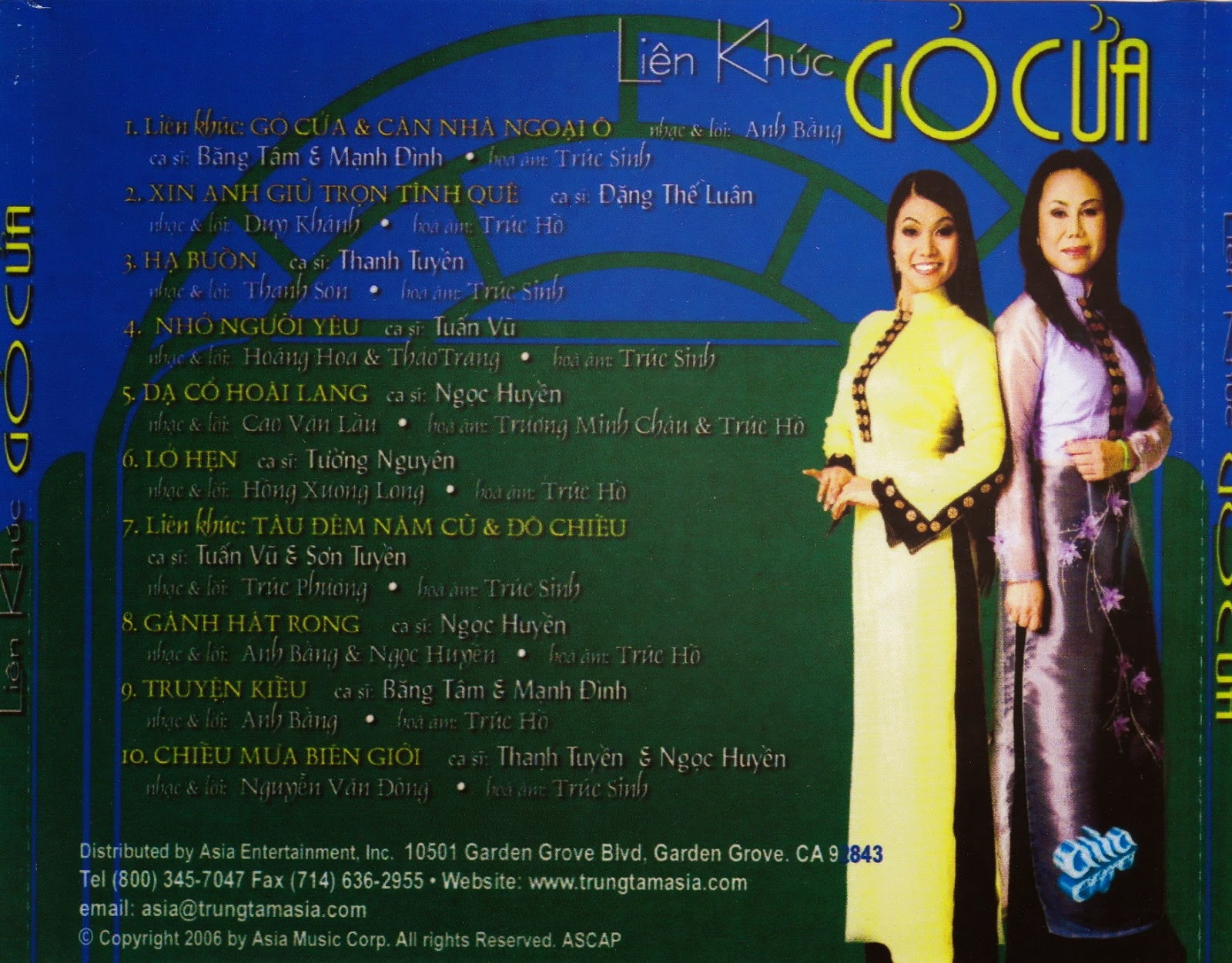 Asia Cd218: Various Artists - Liên Khúc Gõ Cửa [Wav] - Lossless Việt Nam