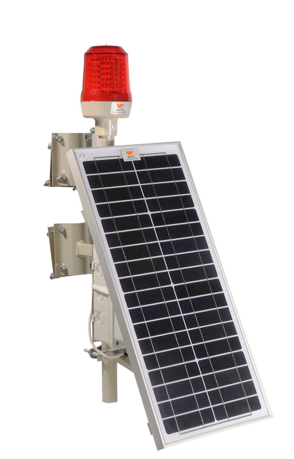 Wetra Aircraft Warning Lights and Warning Spheres LED Solar Powered