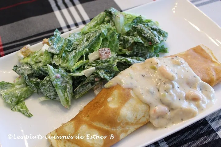 Les plats cuisinés de Esther B: Crêpes aux fruits de mer