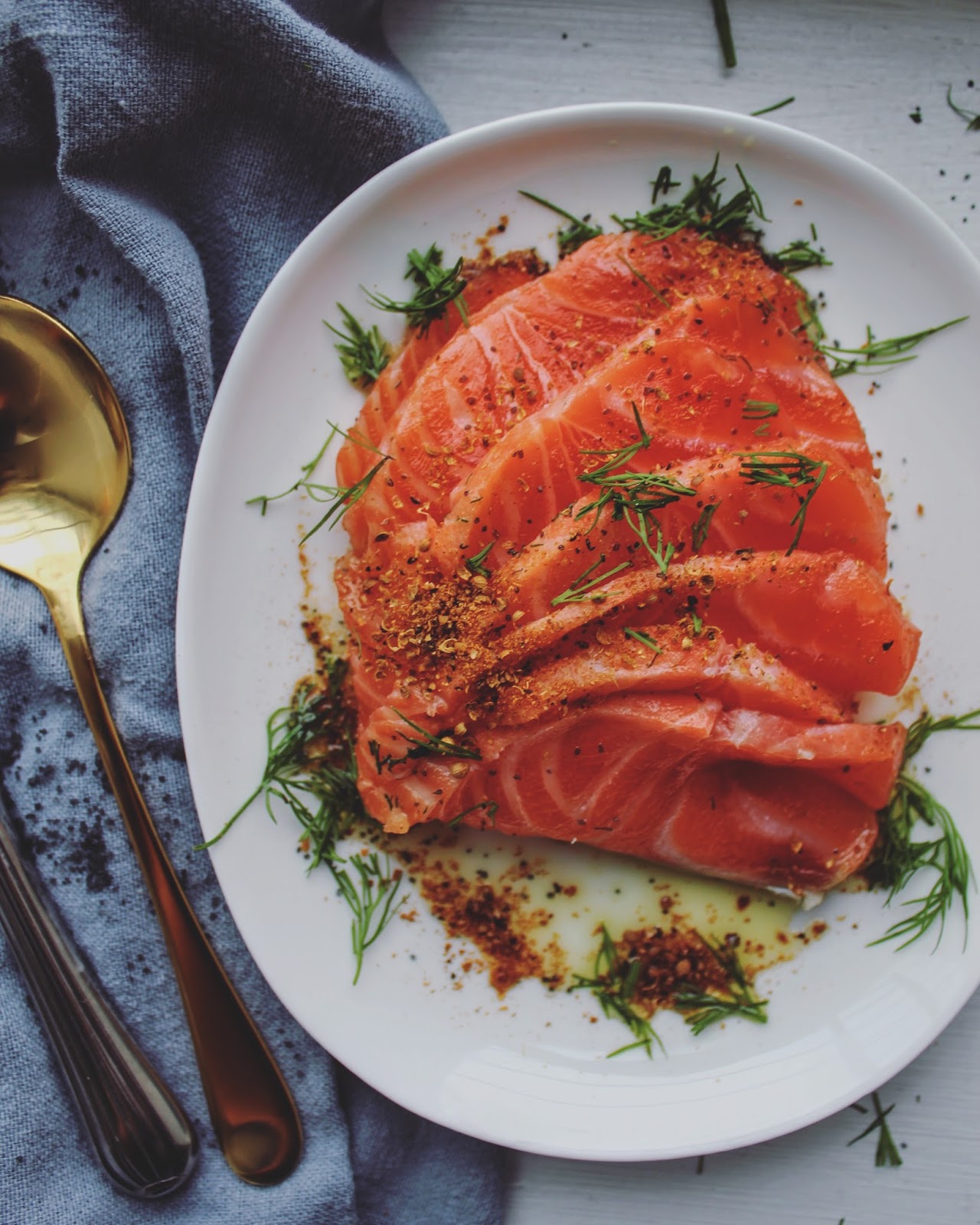 The Rosiest Cheeks Homemade Pastrami Gravlax Crostini