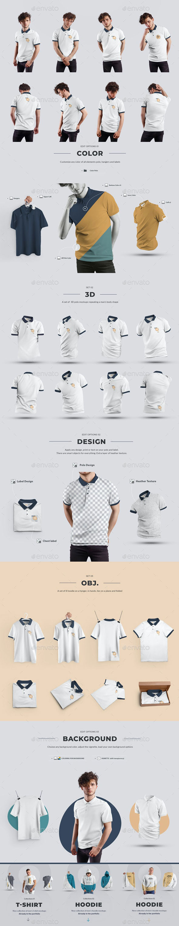 GraphicRiver - 24 Polo Men Mockup - Man/3D/Objects ( Collection #4 ) 29362775 2 24 Polo Men Mockup Man3D Objects Collection 4 29362775 Free
