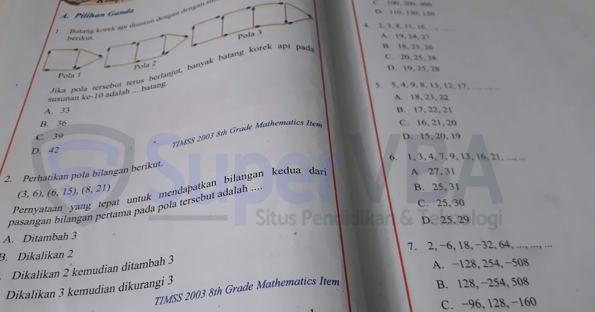 Materi matematika kelas 8 kurikulum 2013 revisi 2016