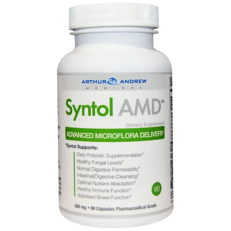 Arthur Andrew Medical, Syntol AMD, усовершенствованная доставка микрофлоры, 500 мг, 90 капсул